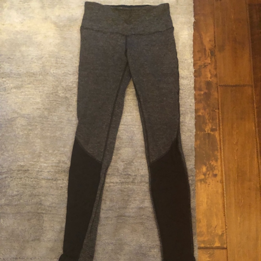 Lululemon WonderUnder Pants Grey/Black Herringbone